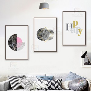 Tranh decor: Happy