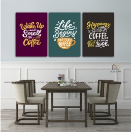 Tranh decor: Life begin after coffee