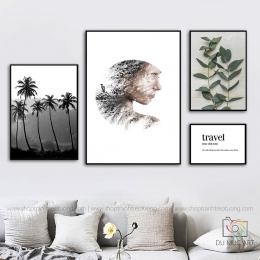 Tranh decor: Travel noun