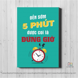 Tranh động lực: Đến sớm 5 phút được coi là đúng giờ