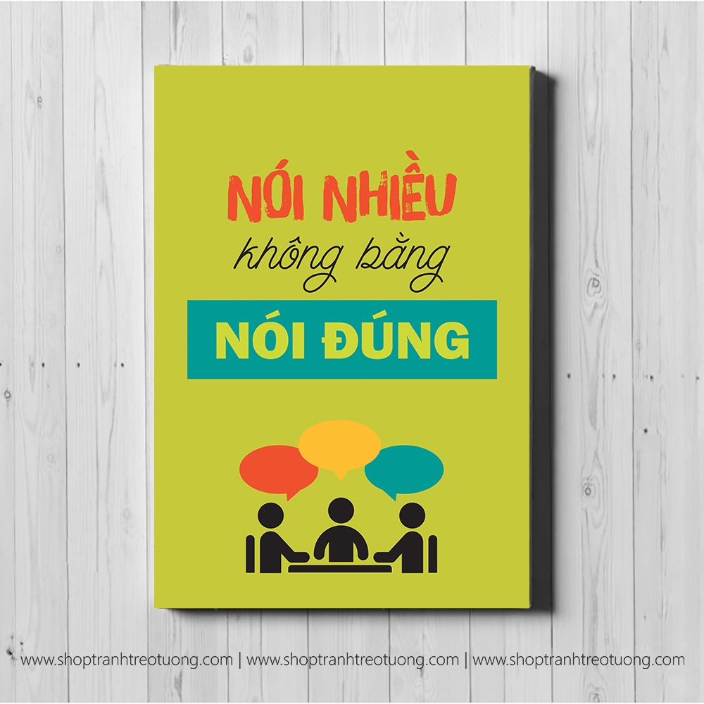 Tranh động lực: Nói nhiều không bằng nói đúng