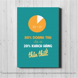 Tranh động lực: 80% doanh thu đến từ 20% khách hàng thân thiết