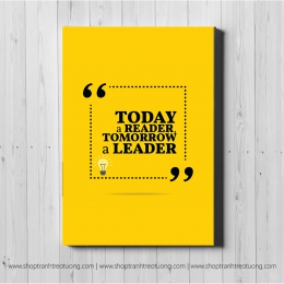 Tranh động lực: Today a reader, tomorrow a leader