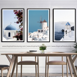 Tranh decor: Santorini