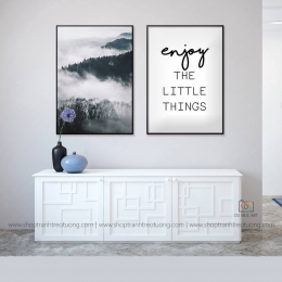 Tranh decor: Enjoy the little things