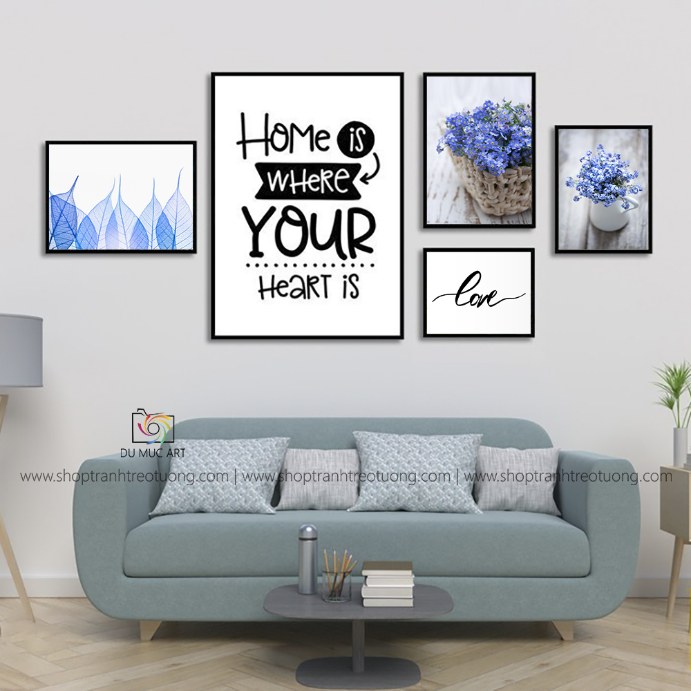 Tranh decor: Home is where your hear is