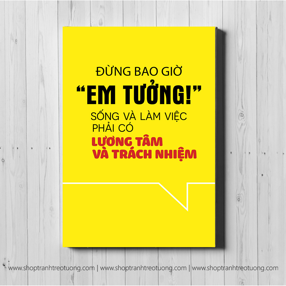 Tranh động lực: Đừng có em tưởng...