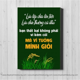 Tranh động lực: Lúa chín thường cúi đầu