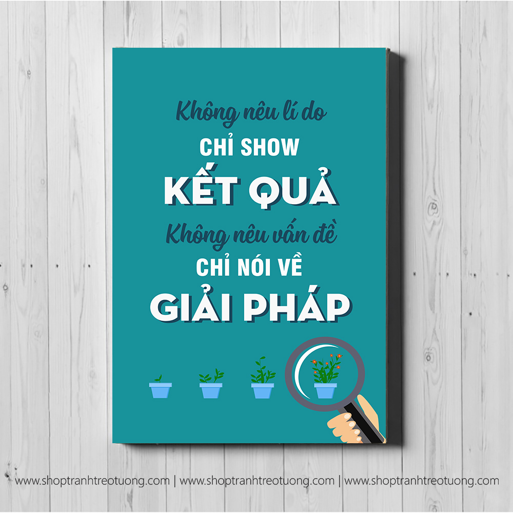 Tranh động lực: Không nêu lí do, chỉ show kết quả...