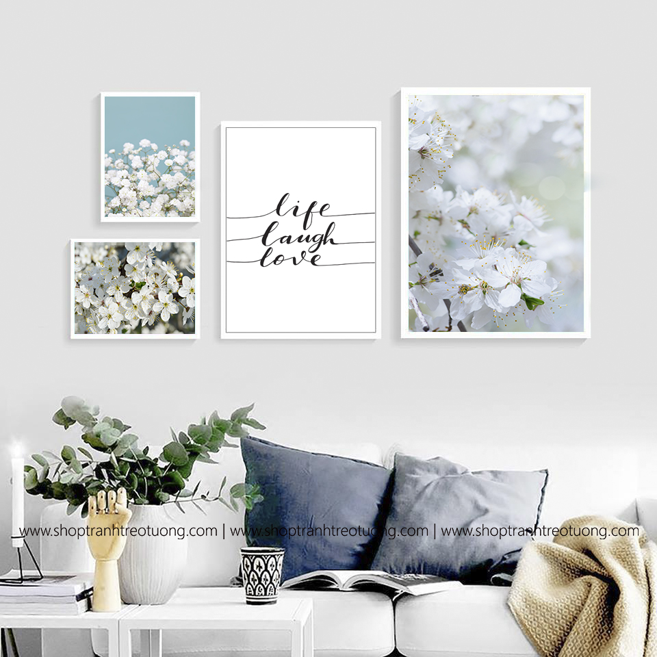 Tranh decor: Life - laugh - love