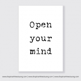 Tranh động lực: Open your mind